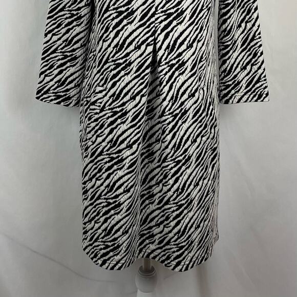 Tyler Boe Knit Mock Turtleneck Zebra Dress Size S - Picture 4 of 11